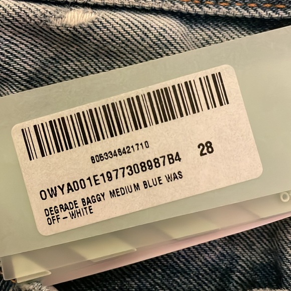 Off-White | Degrade | two-toned | Jeans | Washed blue and orange | size 28 - Picture 5 of 9